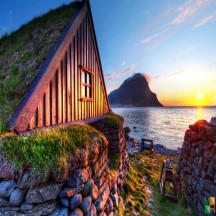 Tranh dán tường tranh phong cảnh tại Hà Nội LA - 010